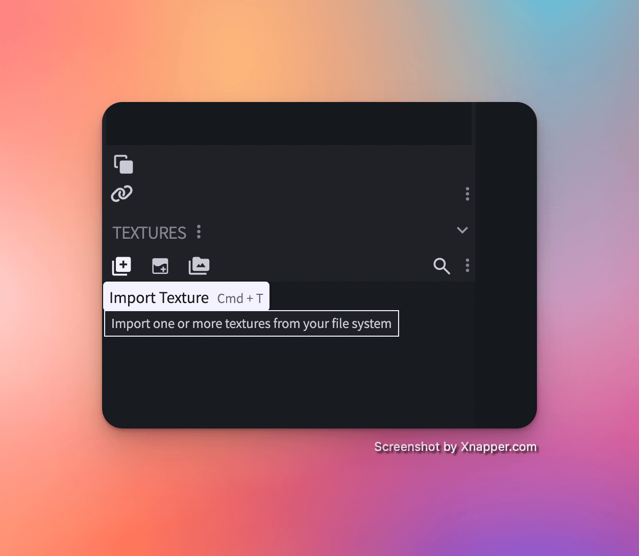 Blockbench Import Texture Button
